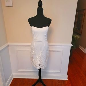 Pink Stitch Tube Top Dress